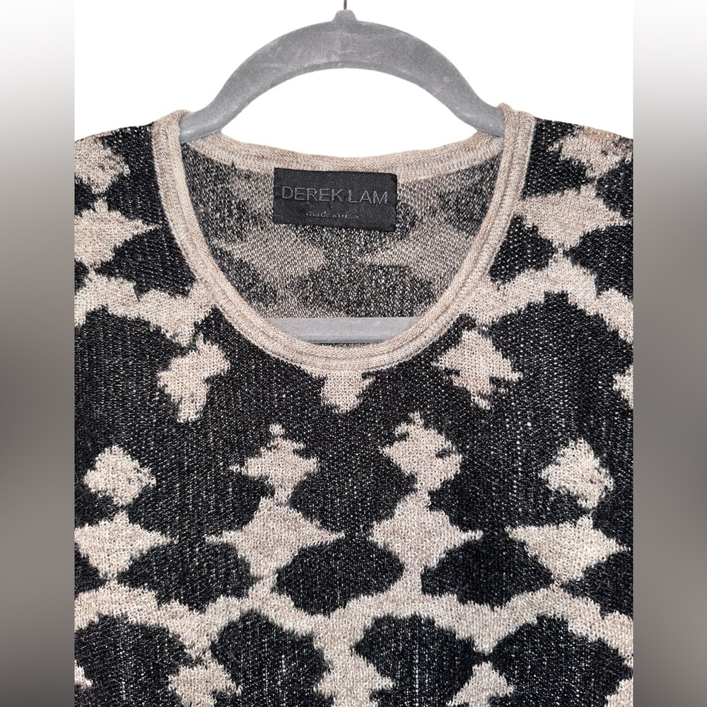 DEREKΒ LAM βοΈ SWEATERβCASHMERE & SILK SWEATER DRESS, Size Large - Picture 3 of 8